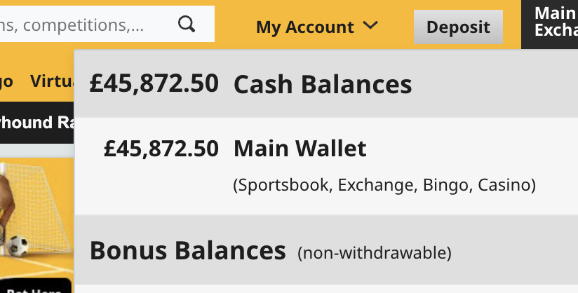 Adam Thornton Betfair Account £45,872.50